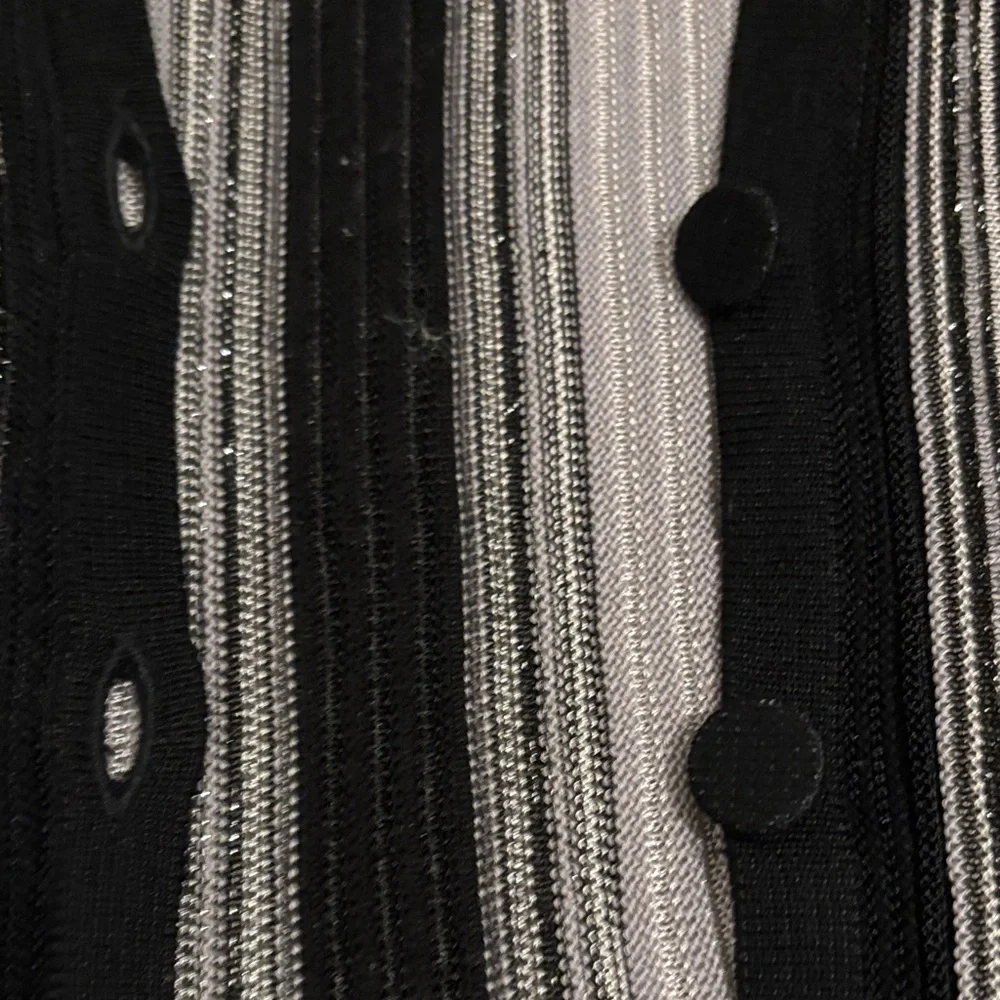 M by Missoni Black/Cream/Silver Striped Metallic Sweater Set - Picture 4 of 9